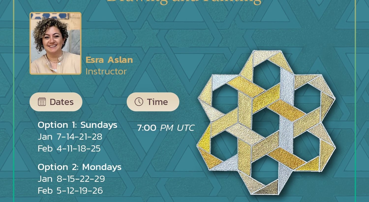 Online Level 1: Introduction to Geometric Patterns: Drawing and Painting